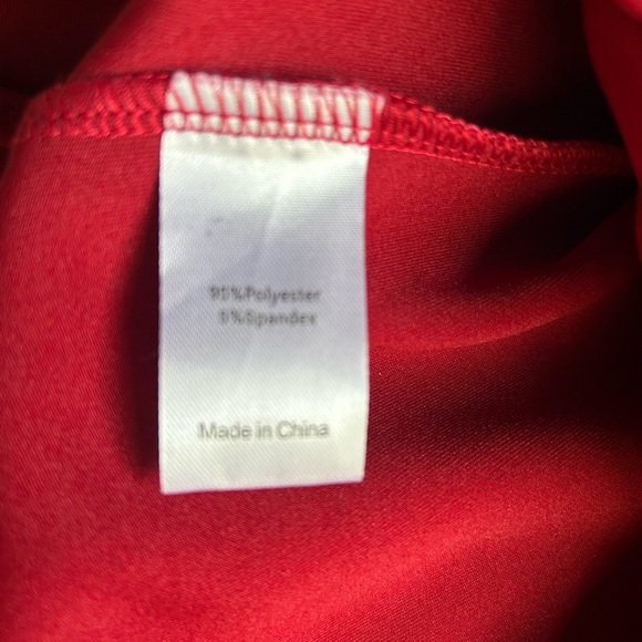 Allegra K skirt red button front with gold buttons plus Sz 2X. - Picture 4 of 4